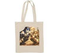 Warrior and Priestess Connection Natural Cotton Tote Bag White