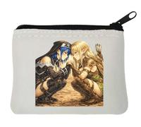 Warrior and Priestess Connection Neoprene Coin Purse Pouch 10x11cm White