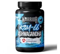 Warrior Ashwagandha KSM 66 - Root Extract 300mg - Suitable for Vegetarians - 90 Capsules (3 Months’ Supply)