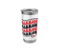Warrior Attitude for Resilient Souls Battling All Odds Stainless Steel Insulated Tumbler