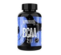 Warrior BCAA Capsules - Branched-Chain Amino Acid Supplements, 2:1:1 Ratio (Leucine, Isoleucine, Valine) - for Pre Workout & Post Workout Muscle Recovery, Gym Supplements for Men & Women - 60 Tablets
