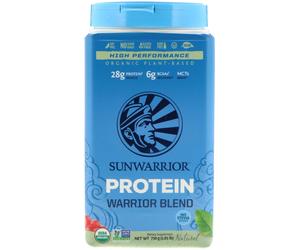 Warrior Blend Protein, Organic Plant-Based, Natural, 1.65 lb (750 g)