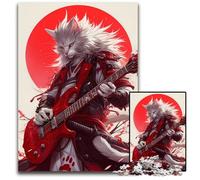 Warrior Cat of Rock Jigsaw Puzzles for Adults 1000 Piece Jigsaw Puzzles Perfect for Family Fun Party Games Birthday Party Favors 1000 PCS(75x50cm)