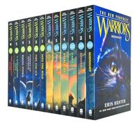 Warrior Cats: Series 1 and 2 - The Prophecies Begin and The New Prophecy by Erin Hunter 12 Books Set (In to the Wild, Fire and Ice, Forest of Secrets, Rising Storm, A Dangerous Path, The Darkest Hour, Midnight, Moon Rise, Dawn, Starlight, Twilight, Sunset)