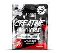 Warrior Creatine Monohydrate Powder 1kg (333 Servings - 1 Year Supply) - Pure Micronised Creatine Supplement for Muscle Growth, Pre & Post Workout Creatine Powder for Men & Women (Unflavoured)