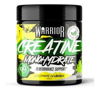 Warrior Creatine Monohydrate Powder 300g (60 Servings) - Pure Micronised Creatine Powder Supplement for Men & Women, Pre & Post Workout Strength, Muscle Growth & Recovery, Vegan - Lightning Lemonade