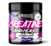 Warrior Creatine Monohydrate Powder - Micronised for Easy Mixing and Consumption - 100 Percent Pure Creatine - Proven to Improve Physical Performance and Recovery, 5 g Servings (Blazin Berry, 300 g)