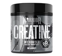 Warrior Creatine Monohydrate Powder 300g - Pure Micronised Creatine Powder Supplement - 60 Servings - Vegan - For Men & Women - Pre & Post Workout Strength, Muscle Growth & Recovery (Unflavoured)