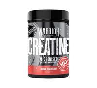 Warrior Creatine Monohydrate Powder - Micronised for Easy Mixing and Consumption - Proven to Improve Physical Performance/Recovery, 5g Servings (Savage Strawberry, 500g)