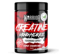 Warrior Creatine Monohydrate Powder - Micronised for Easy Mixing and Consumption - Proven to Improve Physical Performance/Recovery, 5g Servings (Savage Strawberry, 500g)