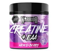 Warrior Creatine Monohydrate Plus EAA - 30 Servings Muscle Recovery & Support Formula with Performance Supplement Essential Amino Acid Powder Pre and Post Workout 270g Mixed Berry Flavour