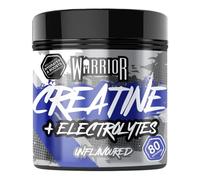 Warrior Creatine Monohydrate Plus Electrolytes Powder 360g - Hydration and Performance Drink - Nutrition Shake to Promote Muscle Growth (Not Tablets, Sachet, Gummies) - 80 Servings (Unflavoured)