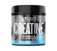 Warrior Creatine Monohydrate Powder Micronised 100 Percent Pure Creatine Proven Improve Physical Performance and Recovery 5 g Servings Blue Razz 300 g