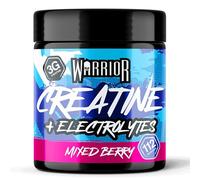 Warrior Creatine Monohydrate Plus Electrolytes Powder 360g - Hydration and Performance Drink - Nutrition Shake to Promote Muscle Growth (Not Tablets, Sachet, Gummies) - 80 Servings (Mixed Berry)