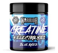 Warrior Creatine Monohydrate Powder + Electrolytes Powder 360g (80 Servings) - Performance, Hydration, Pre & Post Workout for Men & Women - Micronized Creatine + Electrolyte Supplement, Blue Razz
