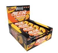 Warrior Creatine Protein Bars - Low Carb Snack, Oat Based Flapjack Bar, Increase Physical Performance, 12 x 75g (Chocolate Orange)