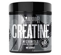 Warrior Creatine Monohydrate Powder 300g (60 Servings) - Pure Micronised Creatine Powder Supplement for Men & Women, Pre & Post Workout Strength, Muscle Growth & Recovery, Vegan - Unflavoured