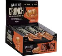 Warrior CRUNCH High Protein Bars - 20g Protein Each - Salted Caramel - Pack of 12x 64g