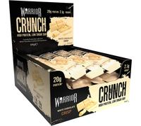 Warrior CRUNCH High Protein Bars - 20g Protein Each - White Chocolate - Pack of 12 x 64g