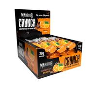 Warrior Crunch Protein Bars, Chocolate Orange 12 x 64g - High Protein Snacks (20g), Low Sugar, Low Calorie Snack Bar, Guilt-Free On-the-Go Treats, Multipack Diet Bars for Weight Loss
