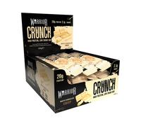 Warrior Crunch Protein Bars, White Chocolate 12 x 64g - High Protein Snacks (20g), Low Sugar, Low Calorie Snack Bar, Guilt-Free On-the-Go Treats, Mu
