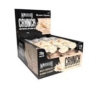 Warrior Crunch Protein Bars, White Chocolate Blondie 12 x 64g - High Protein Snacks (20g), Low Sugar, Low Calorie Snack Bar, Guilt-Free On-the-Go Treats, Multipack Diet Bars for Weight Loss