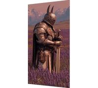 Warrior Diamond Art Kits Adults, 5D Diamond Painting Landscape Crystal Art Kits for Adults, DIY Square Gem Dots Rhinestone Embroidery Paintings Crafts Beginners for Room Decor Gifts 50x100cm db6-j2