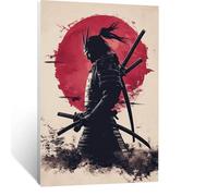 Warrior Diamond Art Kits for Adults Beginner, 5D Diamond Painting Japan, DIY Crystal Art Kits for Adults, Full Drill Paintings with Square Beads Embroidery Crafts for Home Decor, Gifts 14x20in LSJ9511