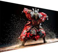 Warrior Diamond Art Painting, Paint by Numbers for Adults Japan, Large Diamond Art 19.7x39.4inch Canvas with Round Full Drill, Crystal Arts and Cafts for Adults DIY Painting for Wall Decor,Model601