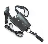 Warrior Double Sword Back Strap Sheath - Wood Foam Dual Swords Holder - Ninja Katana Shoulder Backstrap Carrier - Cosplay Costume Sword Carrying Case