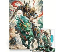 Warrior Dragon-like Creature Jigsaw Puzzles for Adults 1000 Think Boost Game Precise Interlock Structure Easy to Learn Family Enjoyment (50x75cm)