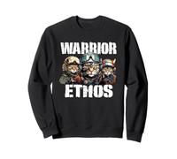 Warrior Ethos a Cat Ethos and Funny Cat Shirt for Cat Lovers Sweatshirt