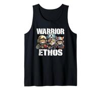 Warrior Ethos a Cat Ethos and Funny Cat Shirt for Cat Lovers Tank Top