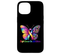 Warrior Fight cancer in all and every color Ribbon Butterfly Case for iPhone 15