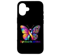 Warrior Fight cancer in all and every color Ribbon Butterfly Case for iPhone 16