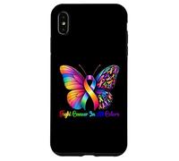 Warrior Fight cancer in all and every color Ribbon Butterfly Case for iPhone XS Max