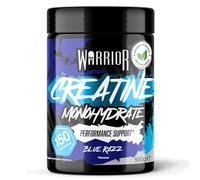 Warrior Creatine Monohydrate Powder - Micronised for Easy Mixing and Consumption - Proven to Improve Physical Performance/Recovery, 5g Servings (Blue Razz, 500g)