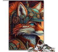 Warrior Fox 1000 Piece Puzzle Jigsaw Puzzles for Adults Brain Challenge, for Teenagers & Home Decor size : 38x26cm