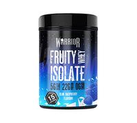 Warrior Fruity Clear Whey Isolate - Rapid Digesting Protein Powder - Refreshingly Fruit Flavoured Shakes - Easy to Drink & Consume Post Workout, Low Sugar, 15 Servings (Blue Raspberry, 375g)