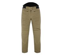 warrior gears Ladies 12 Oz Wax Cotton Motorcycle Trouser Casual Womens CE Protective Armoured Motorbike Waxed Pants, Casual Fixed Waterproof and Mesh Lining Textile Trousers Outdoor, Tan - 16