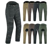 warrior gears Ladies 12 Oz Wax Cotton Motorcycle Trouser Casual Womens CE Protective Armoured Motorbike Waxed Pants, Casual Fixed Waterproof and Mesh Lining Textile Trousers Outdoor, Camouflage - 14