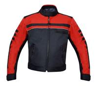 warrior gears Motorcycle Kids Waterproof Jacket, Textile Motorcycle Jacket with CE Protective Armours, Childrens High Vis Jackets, Boys' Outdoor Waterproof Jackets, Black and Red 11-12 Years