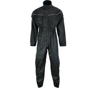 warrior gears One Piece Motorcycle Rain Suits for Men, Motorcycle Waterproof Oversuit, Windproof Motorbike Rain Suit for Men, Adults All in One Waterproof Suit, Black - 3XL