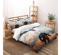 Warrior Griffin Bedding Set Theme Bedspread Animal Theme Wildlife Duvet Cover Set Chic Breathable Quilt Cover for Boys&Girls with Pillowcase Super King(260x220cm)