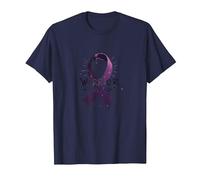 Warrior in The Fight Ribbon Awareness Inspiration T-Shirt, Men, Navy, 6XL