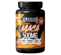 Warrior Maca Root Capsules, 500mg - Libido Booster for Women and Men - Pure Peruvian Maca Root Powder Extract (10:1) - Vitality, Hormone Balance, Fertility and Energy Support, 60 Tablet Supplement