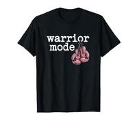Warrior Mode Pink Boxing Breast Cancer Awareness Support T-Shirt