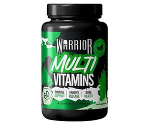 Warrior Multivitamin 60-Day Supply, Once-Daily - A-Z Multivitamins and Minerals Supplement - Adult Multivitamin Tablets for Men & Women with B Vitamins, Iron, Zinc, for Energy, Bone & Immune Support