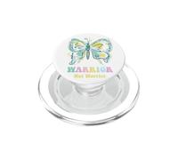 Warrior Not Worrier Butterfly Positive Vibes Women Inspire PopSockets PopGrip for MagSafe