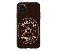 Warrior Not Worrier Gym Humor Fitness Motivation Case for iPhone 11 Pro Max